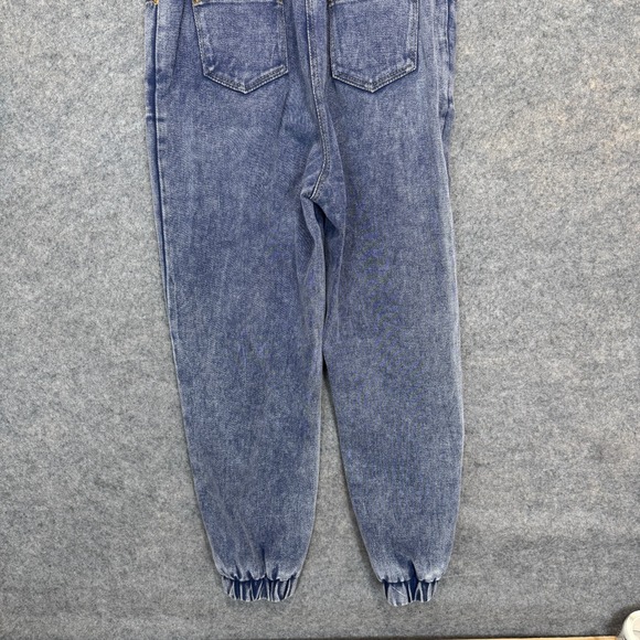 Anthropologie Elliatt Arrangement Denim Jumpsuit Women Small Sleeveless Acid Was - Picture 10 of 12